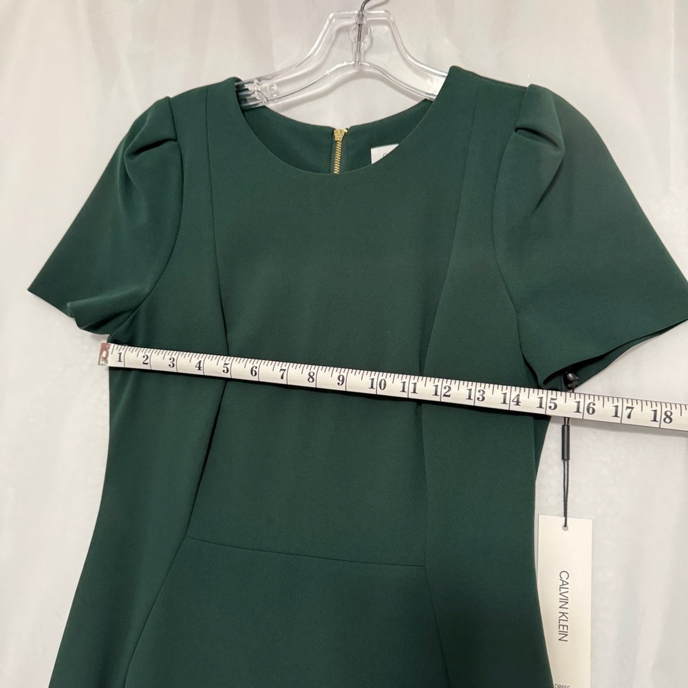 Calvin Klein Dark Forest Green Midi Dress - Picture 5 of 8
